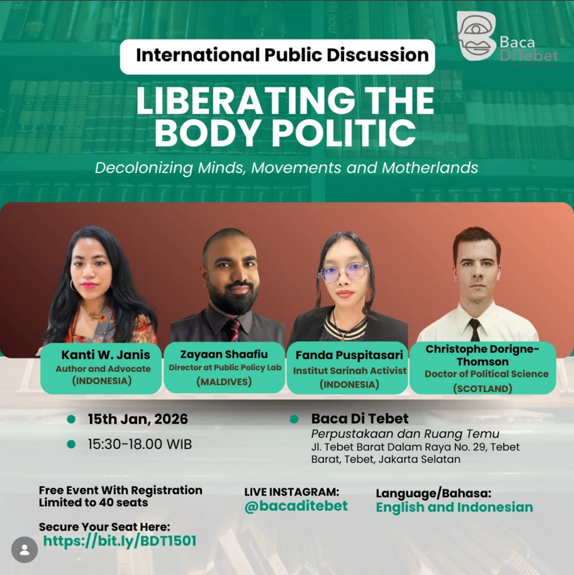 Liberating the Body Politic event poster